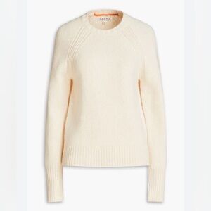 Alex Mill Greta Wool Blend Crew Neck Sweater Cream SZ M